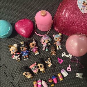 L.O.L. Surprise! Glitter Pink and Blue Doll Set